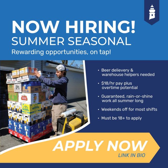 We're looking for seasonal help for the Summer! This is a great fit for recent high school graduates (18+), college students coming home, or anyone looking to get their start in the beverage industry. 

Apply online or each out to us today:
• Head to the link in our bio and choose "Join Our Team"
• Email careers@lknife.com