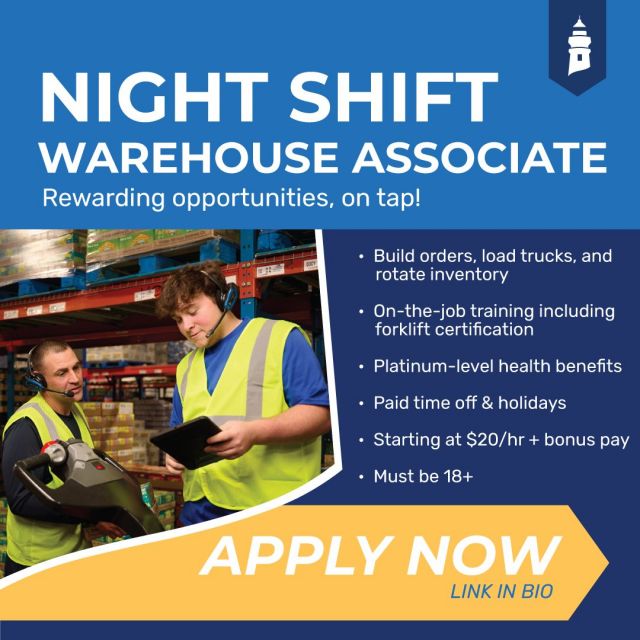 It's not too late to apply to join our team and be a part of the Night Crew! The night shift is a pivotal part of our operations team, making sure that all of our products are hitting the road on time each morning. 

Apply online or each out to us today:
• Click on the link in our bio and select "JOIN OUR TEAM"
• Email careers@lknife.com