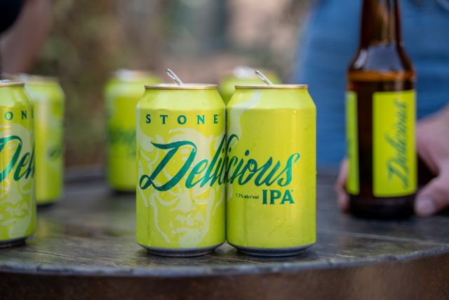 @stonebrewing Delicious IPA is made with the lemondrop varietal as a centerpiece and a massive dry hop composed exclusively of lemony El Dorado hops from Washington State. We've got 12 packs waiting and AVAILABLE NOW in our warehouse, so talk to your sales rep or log onto Retailer Portal (link in bio) to order today.

#stonebrewing #deliciousipa #ipa #craftbeer #CAbeer #drinkcraftbeer #drinkbeer #beer #beercans #lknifeandson