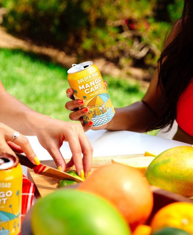 Dream it. Drink it. @goldenroadbrewery Mango Cart is a perfectly balanced craft wheat ale made with real mango. On draft or in a can, it's the perfect way to sip on Summer all year round.

Order today on Retailer Portal through the link in our bio, or by talking to your sales rep.